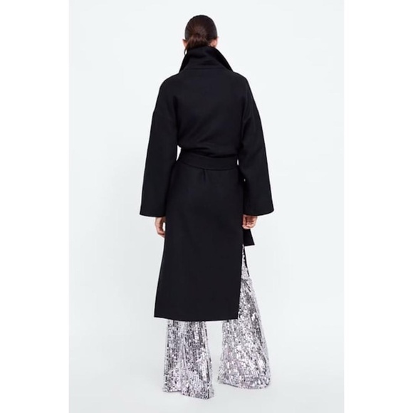 ZARA Wool Wrap Coat - Picture 14 of 16
